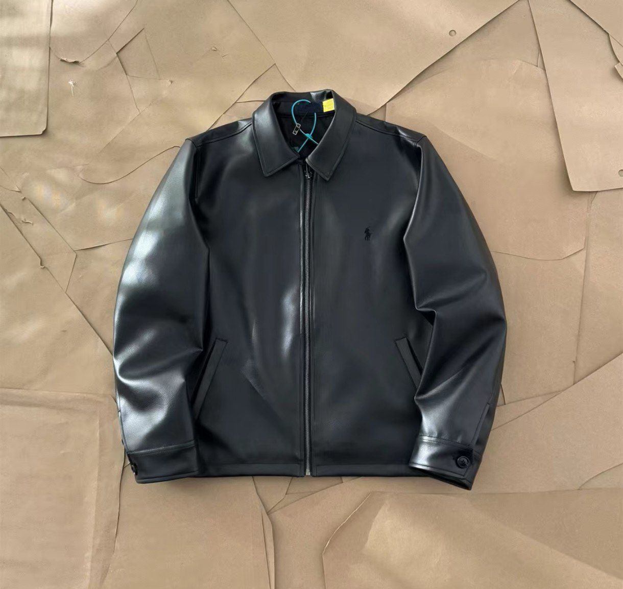 Кожаная куртка Ralph Lauren polo