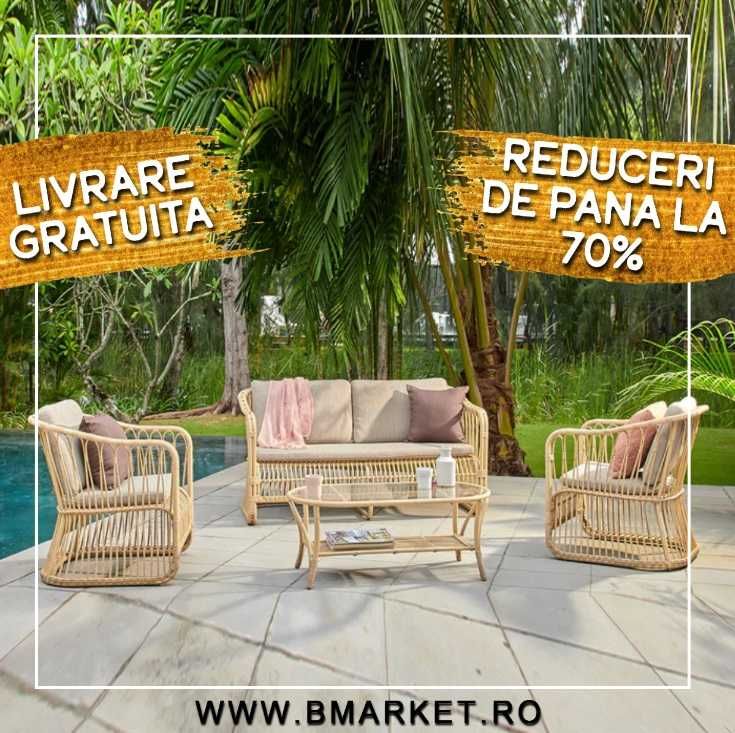 Set mobilier gradina/terasa 2 fotolii canapea și masa OFERTA RICHMOND