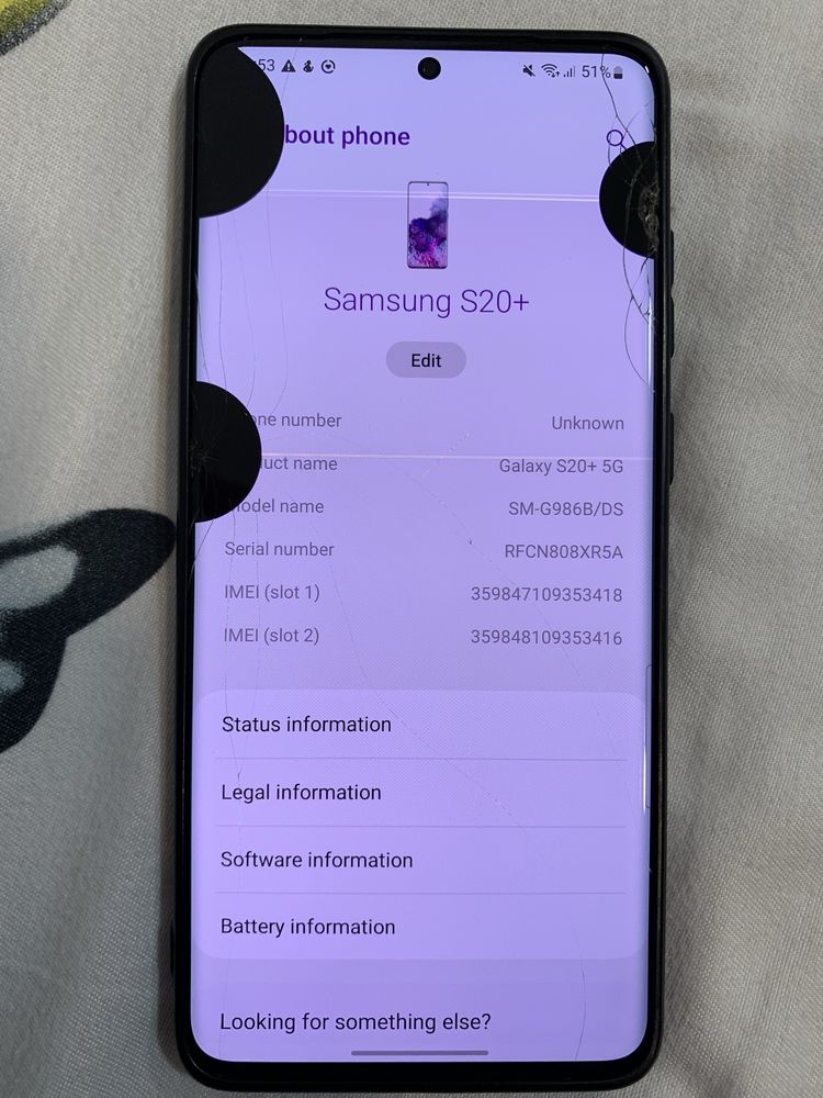 Samsung S20+ piese