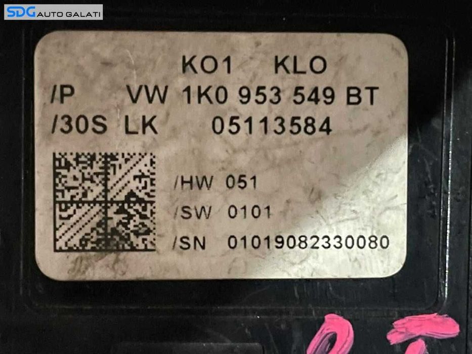 Calculator Modul Coloana Volan Skoda Superb 2 2008 - 2015 Cod 1K0953549BT [LR0123]