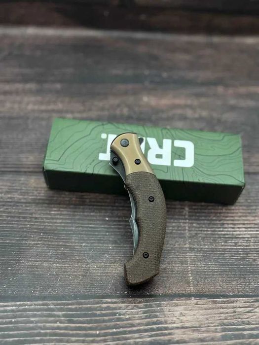 Cutit pliabil Briceag CRKT Ritual Compact Micarta CR-7465, Stil Persan