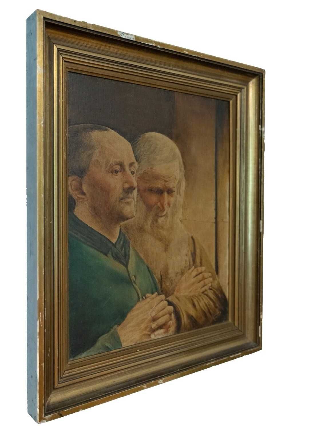 Tablou vechi pictat ulei pânză semnat