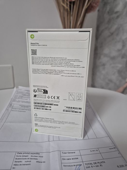 IPhone 17 PRO SIGILAT/Garanție
