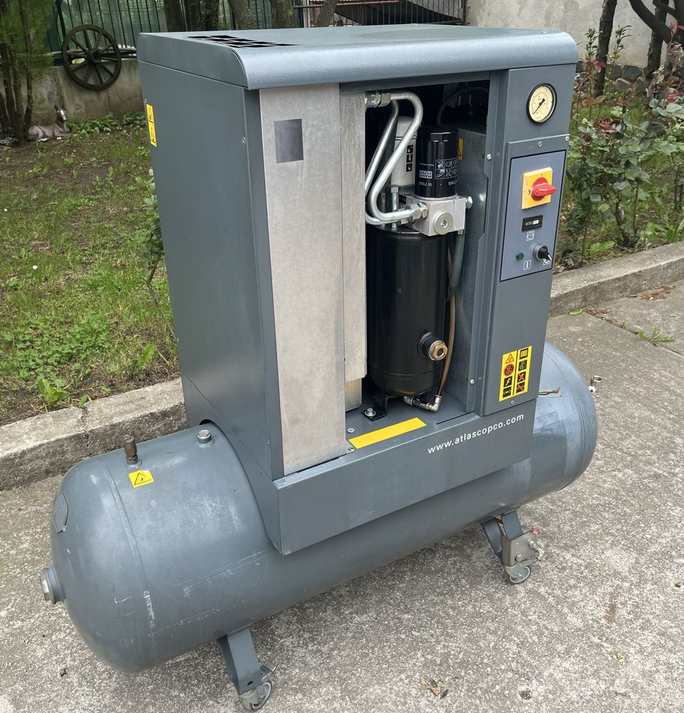 Винтов компресор Atlas Copco 5.5kw с ресивър 200lt