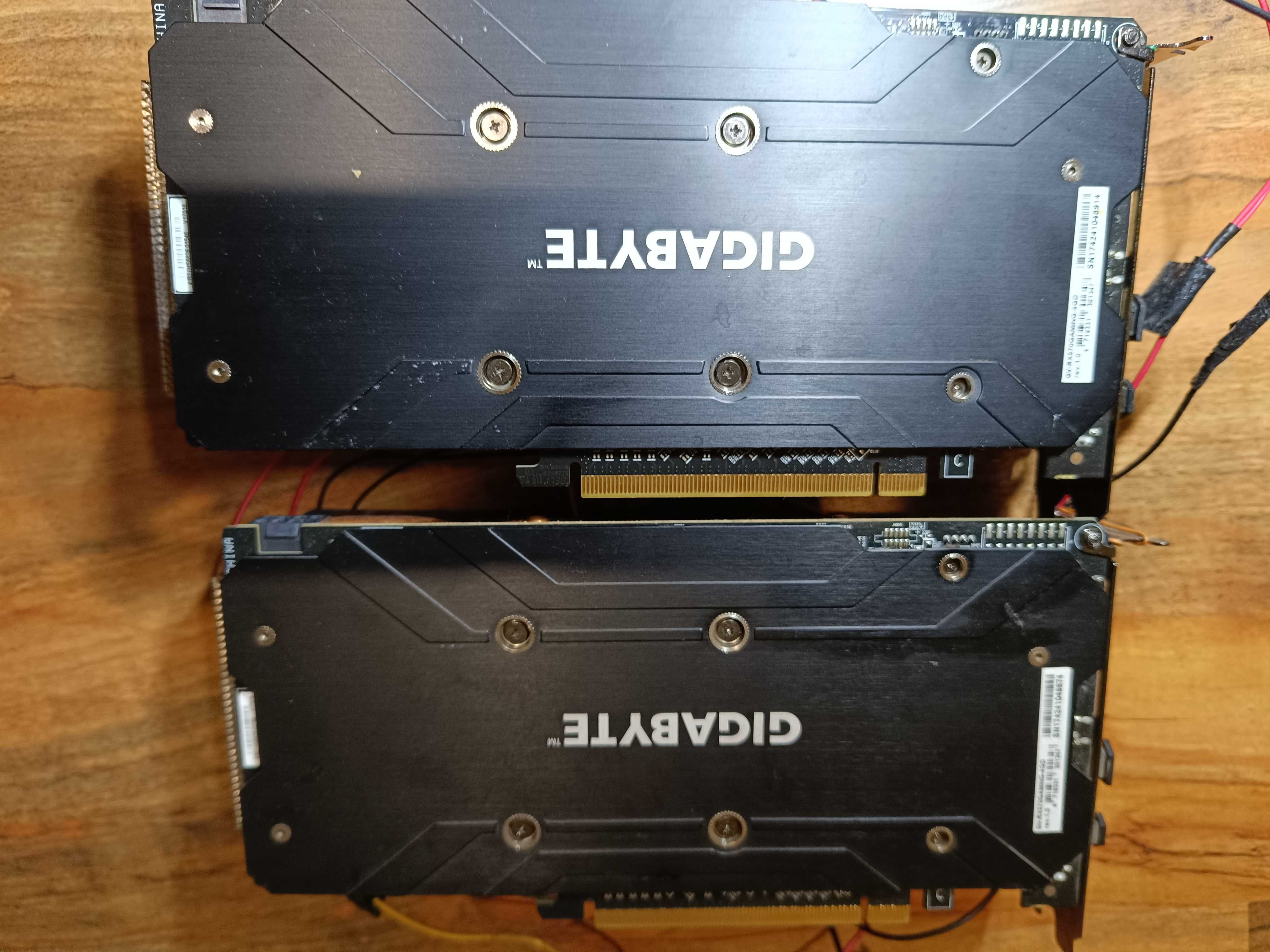 Видеокарти Gigabyte RX 570 4gb, със сменени вентилатори, тествани