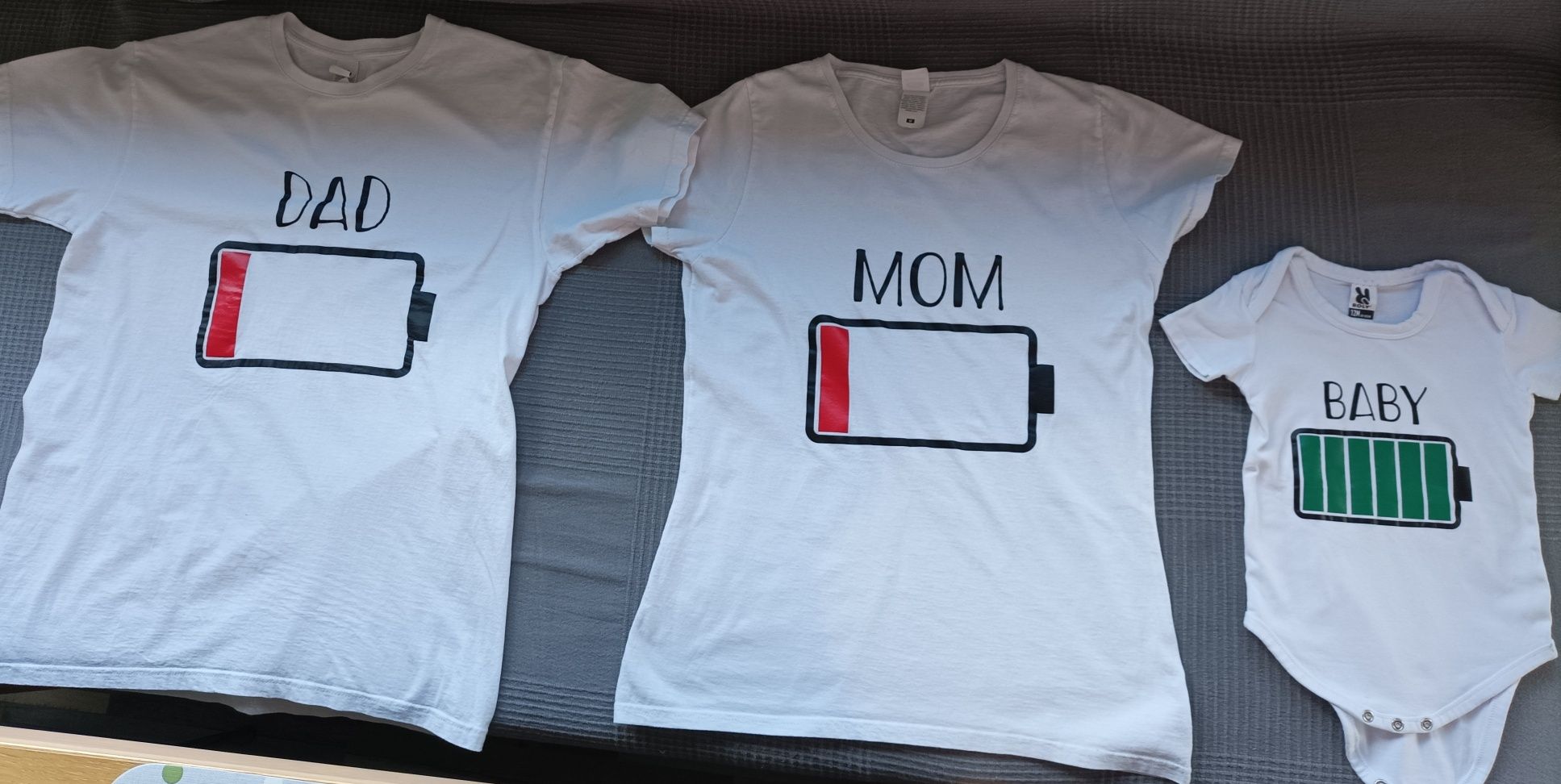 Комплект тениски мама, тати и бебе