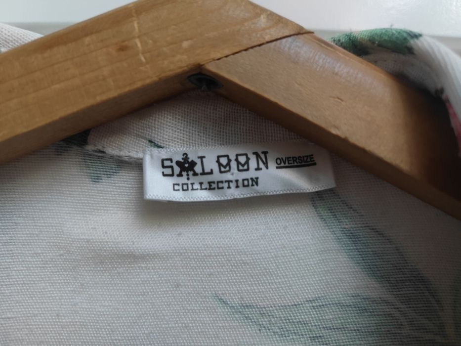 Льняная рубашка. Со стразами.