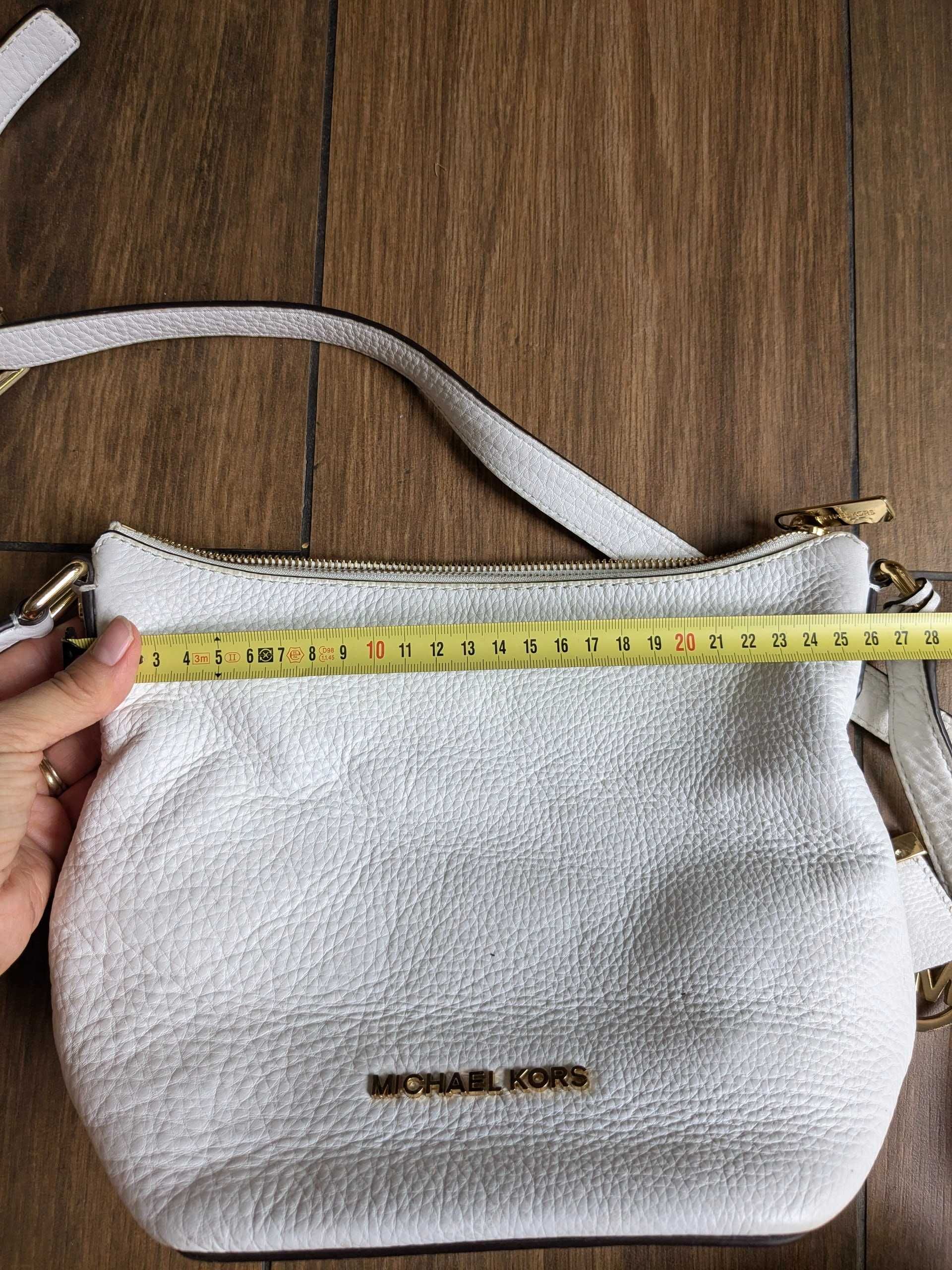 Geanta piele alba Michael Kors