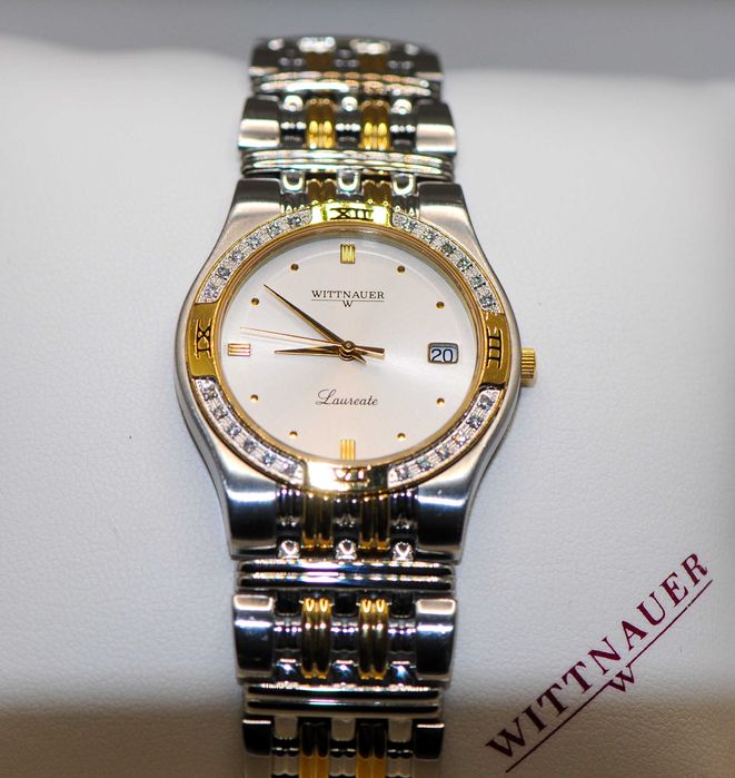 Швейцарски дамски часовник с диаманти - Wittnauer Laureate