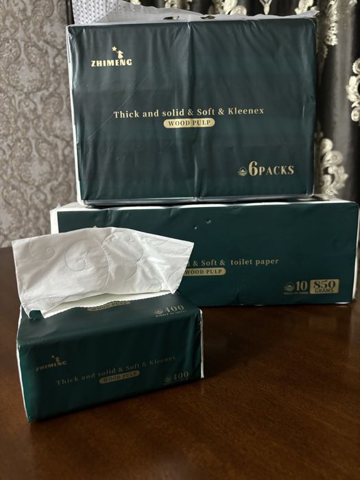 Бумажные салфетки, туалетная бумага