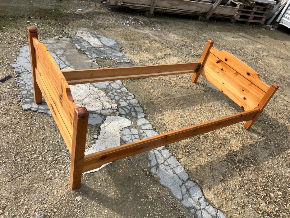 Дървено единично легло 90/190