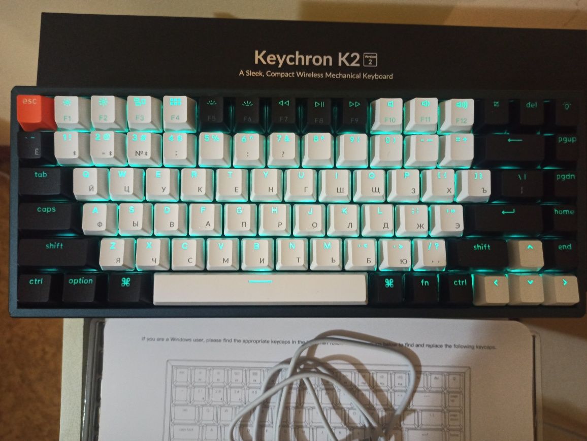 Keychron k2 v2 yangi holatda