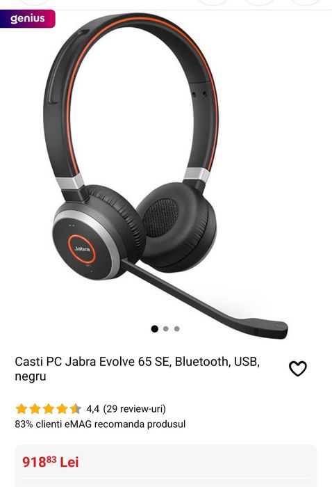 Căști Jabra Evolve 65