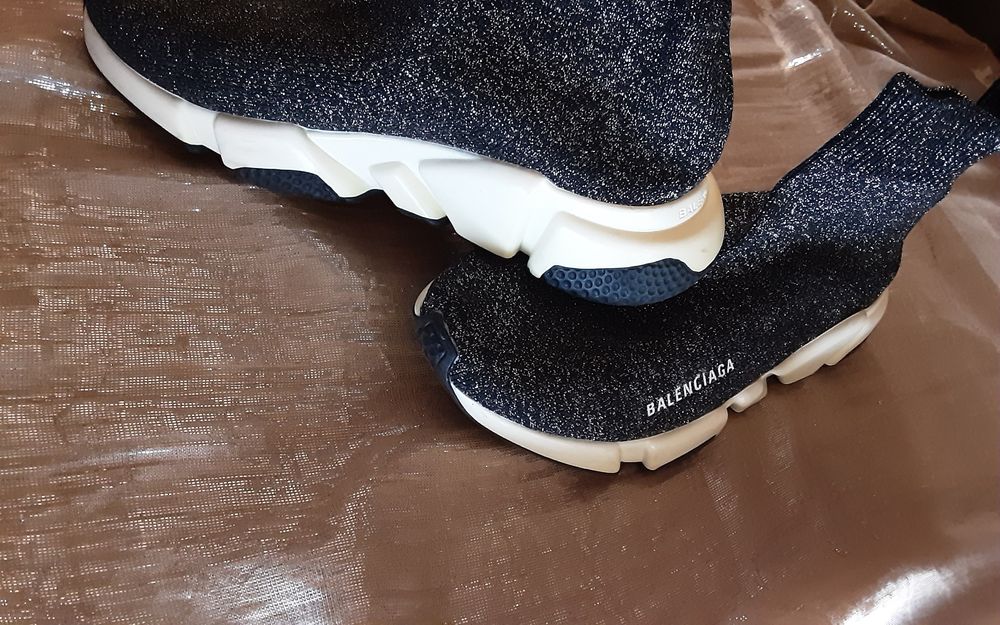 (38) BALENCIAGA glitter спортни боти