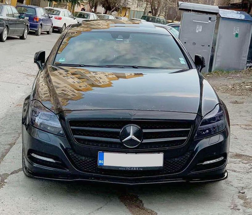 Спойлер за стандартна предна броня maxton design за mercedes benz cls