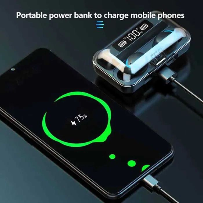 Căști inteligente bluetowth cu powerbank - Transport gratuit