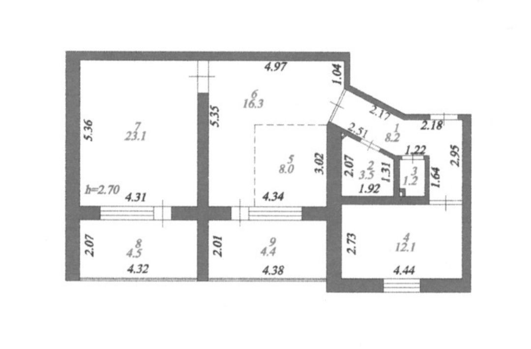 3-комн. квартира, 81 м², 5/6 этаж, ул. Күйші Дина, д. 11/1