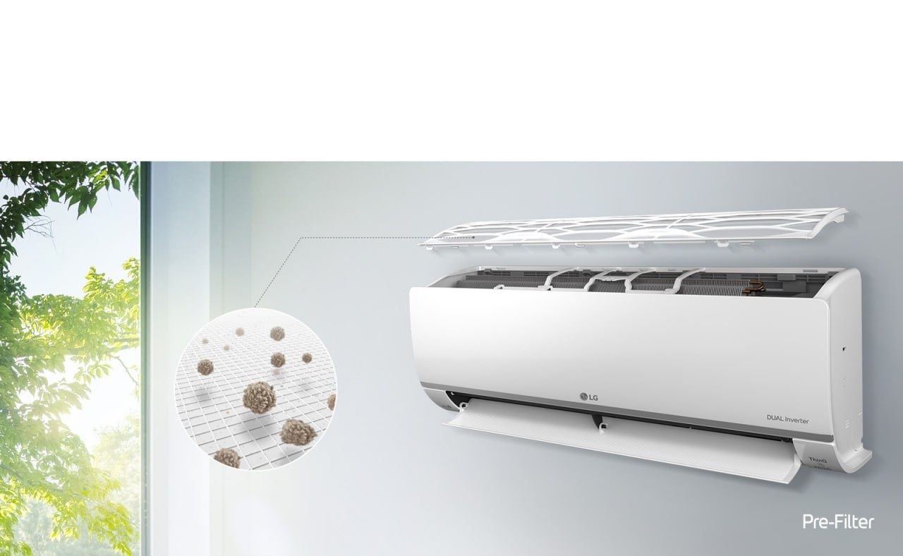 Кондиционер LG DUAL Cool, Dual Inverter, до 36 м², низкое энергопотреб