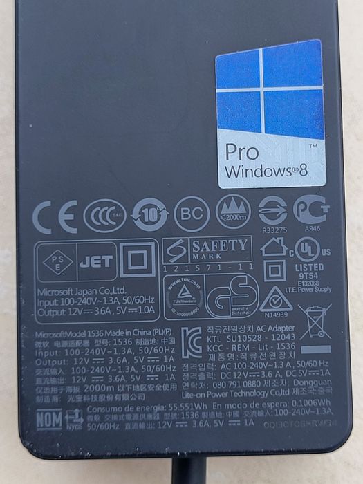 Alimentator Microsoft model 1536 12V 3,6A