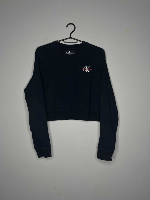 Calvin Klein Jeans Crop Sweatshirt Дамска Блуза