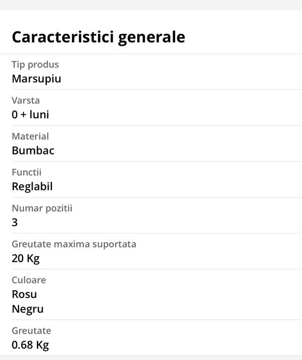 Marsupiu Manduca (Nou)