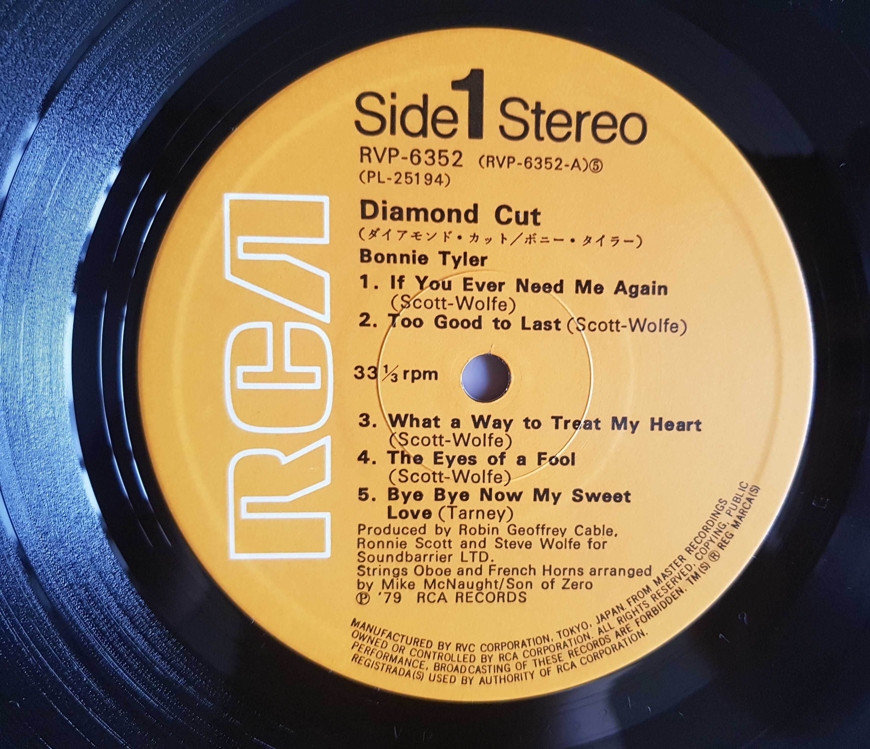 Виниловая пластинка Bonnie Tyler – Diamond Cut  (Japan, 1979)