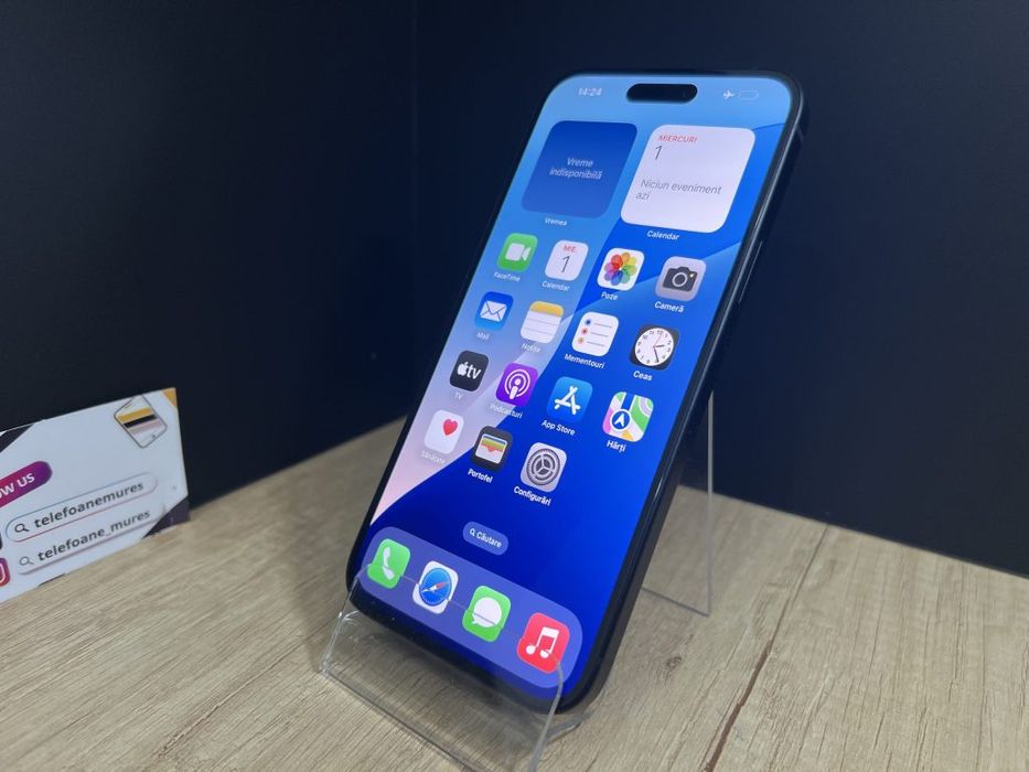 Iphone 15 Plus 128Gb Black 3 ani garanție, Telefoane Mureș