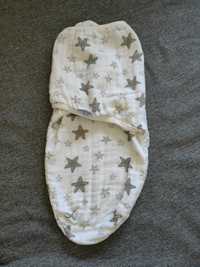 Sevi Baby Муселинова антистрес пелена за новородено Grey Stars
