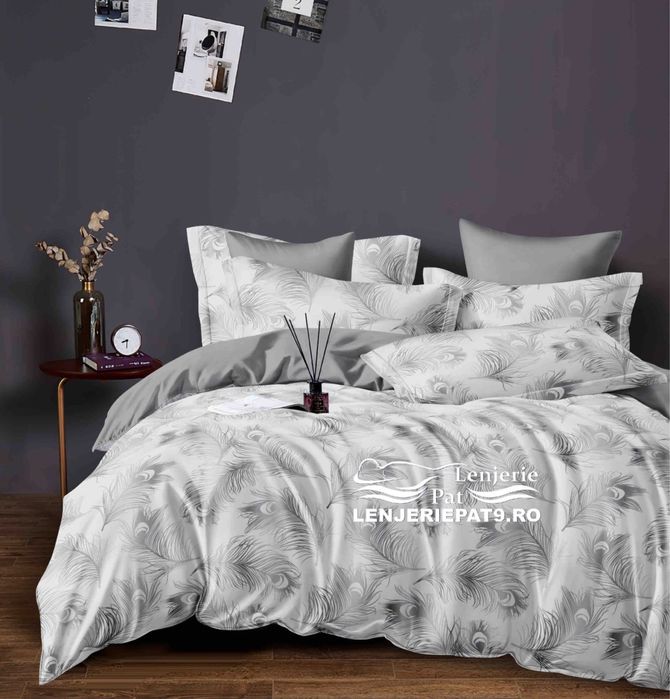 Lenjerie de Pat Păuni 6 Piese – Bumbac Finet Premium 230x250