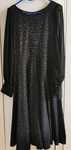 Rochie Vintage superbă din jerse și mâneci din voal mă