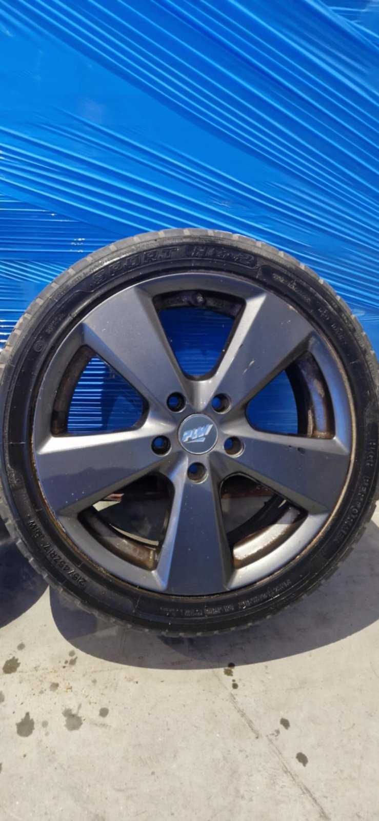 Продавам комплект 4 броя гуми с джанти, размер 215/45ZR17. - Изгодно!