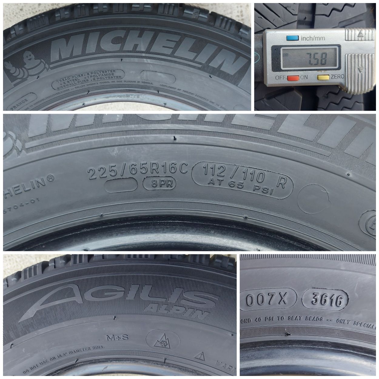 O bucată 225/65 R16C M+S iarnă - una Vredestein Continental Pirelli