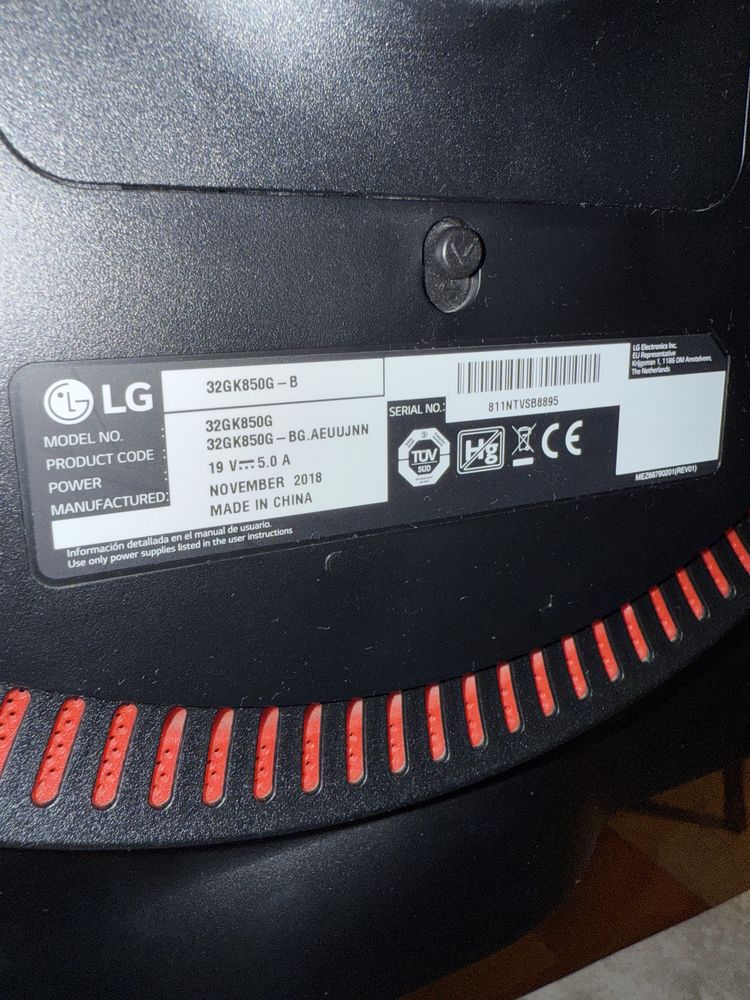 Monitor LG 32 165 hz