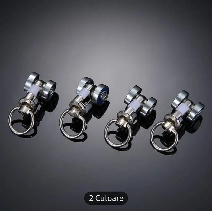 Set de 20 calareti metalici / roti metalice pentru perdele