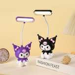 Дестка LED нощна лампа Kuromi / My Melody с USB – Лилава / Черна