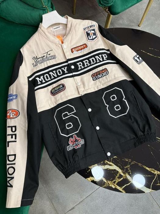 Винтажный бомбер Race Car Jacket