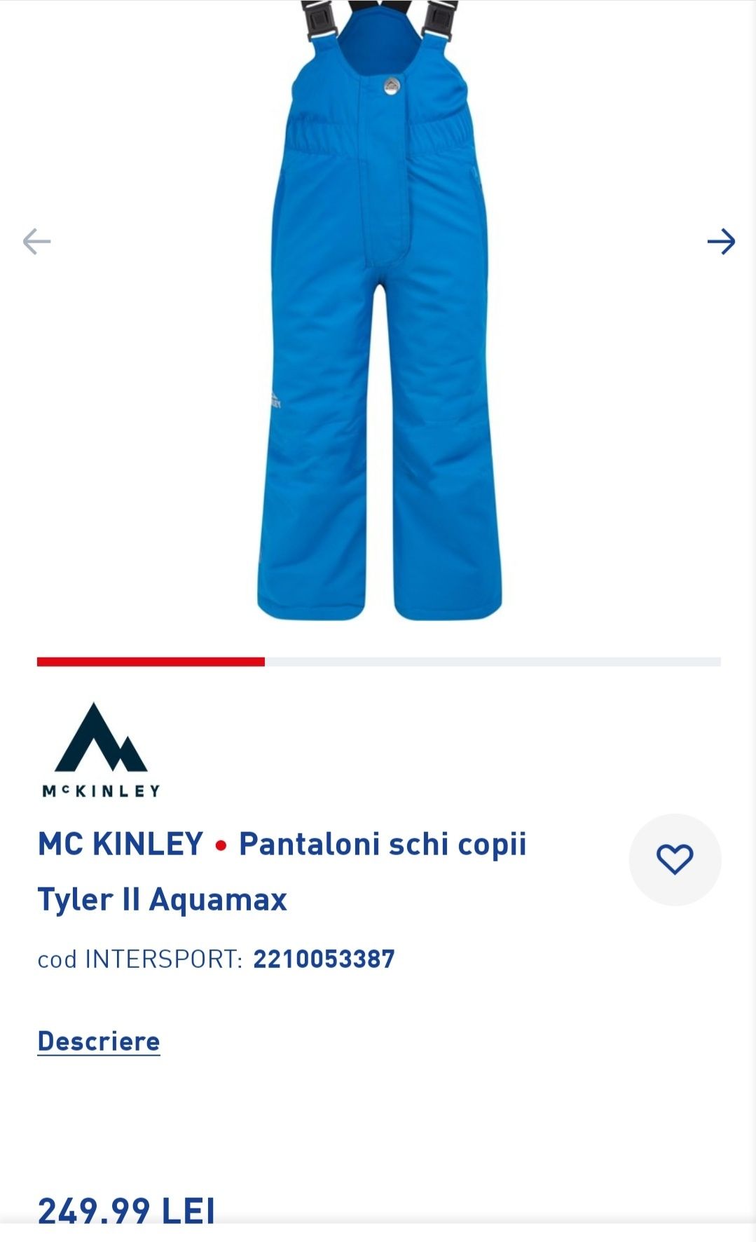 Pantaloni schi copii MCKINLEY