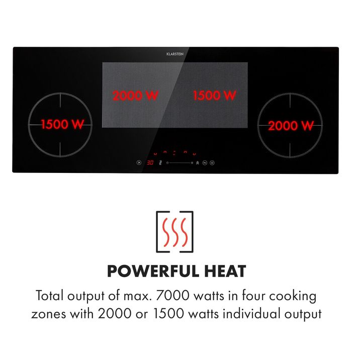 Индукционен плот за вграждане с 4 зони Klarstein Delicatessa 90см Slim