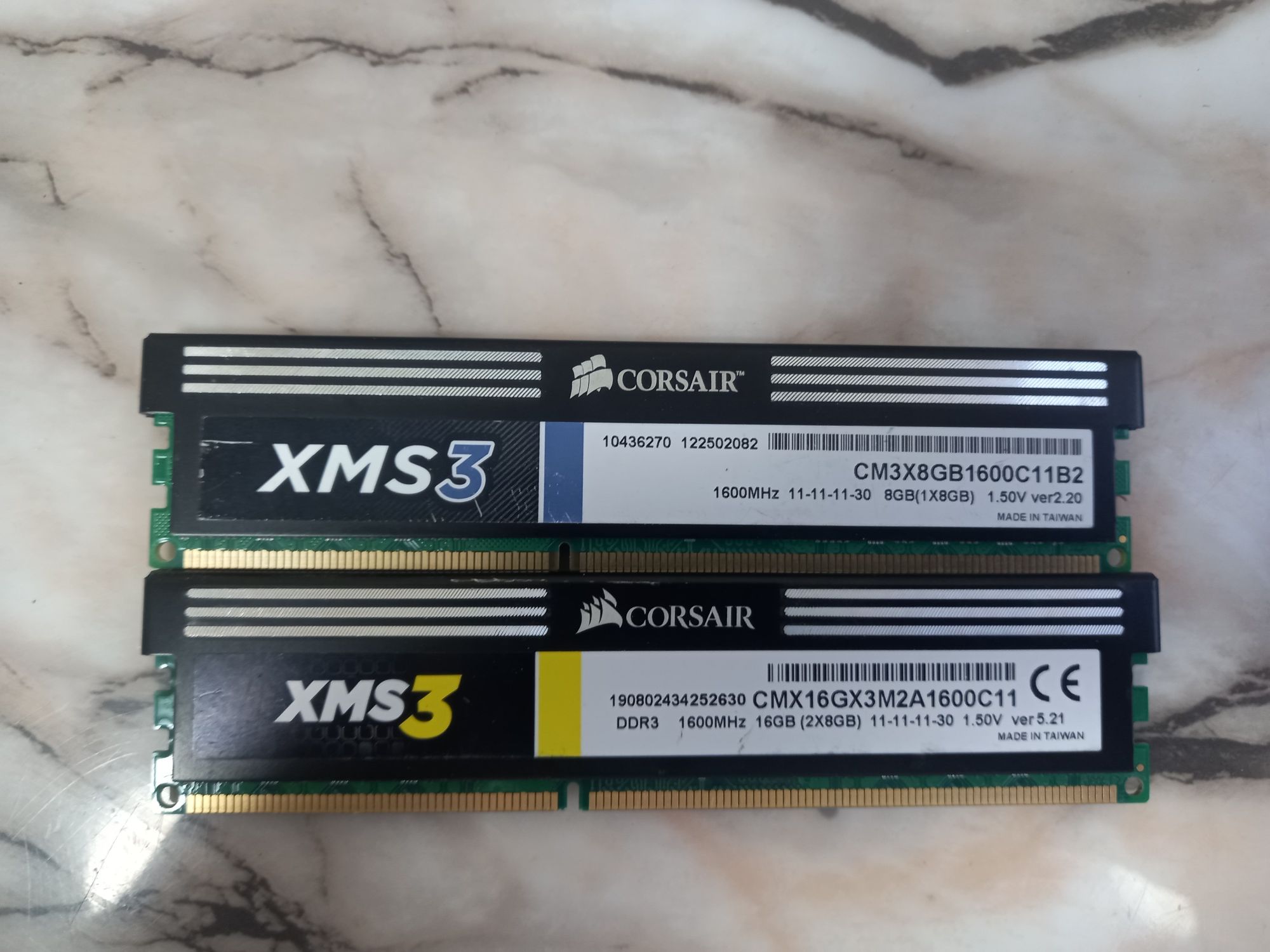 Памет 16GB (2x8GB) CORSAIR XMS3 1600 MHz DDR3
