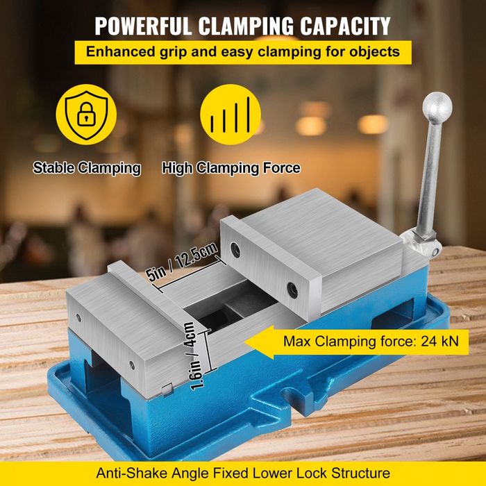 Menghină Super-Lock 125mm pentru CNC, 24KN