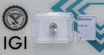 Diamant oval, 1.01ct