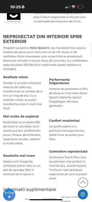 Vand ochelari Vr Meta Quest 3 4K 512GB