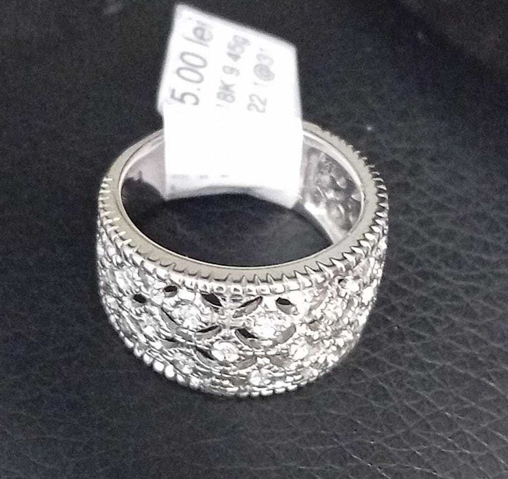 Inel aur alb 18K 9.45g (Ag31 Barboi B.24522) Garantie 2 ani