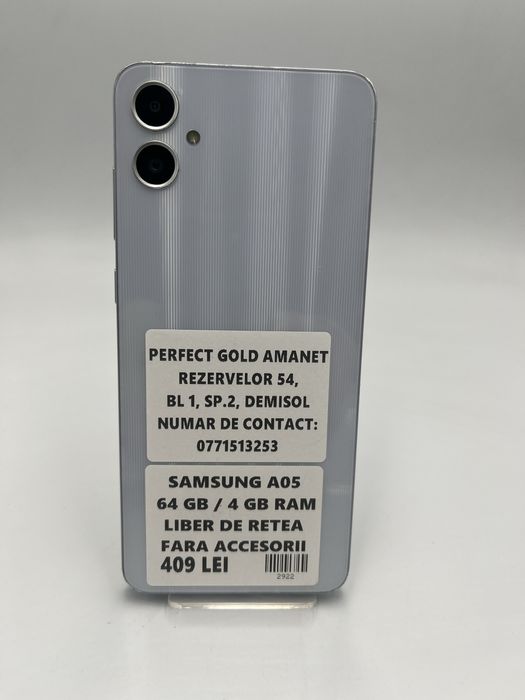 Samsung A05  4/64 GB Cod 2922