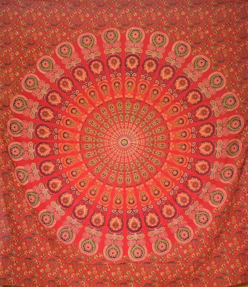 Panza decorativa Mandala, Bumbac 100%, India, 230*210 cm