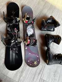 Сноуборд snowboard Burton, Nidecker  152см обувки атомик/northwave