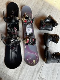 Сноуборд snowboard Burton, Nidecker 152см обувки атомик/northwave