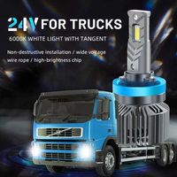 Set de 2 becuri led Xentech Light V68 H7 H1 H4 camion 24V