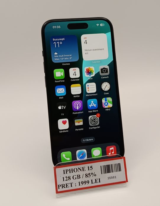 iPhone 15 Memorie 128GB