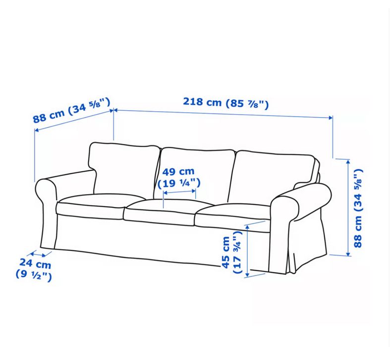 Canapea ikea ektorp 3 locuri